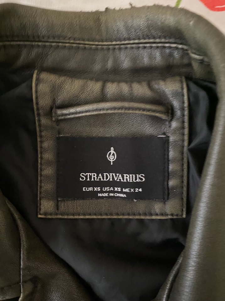 stradivarius deri ceket - Görsel 3