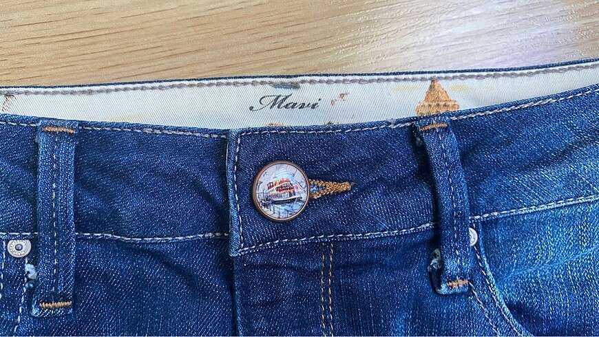 mavi kot etek - Görsel 2