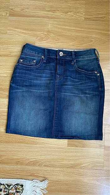 mavi kot etek - Görsel 4