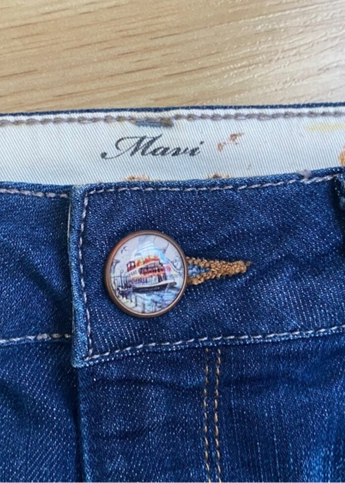 mavi kot etek - Görsel 2