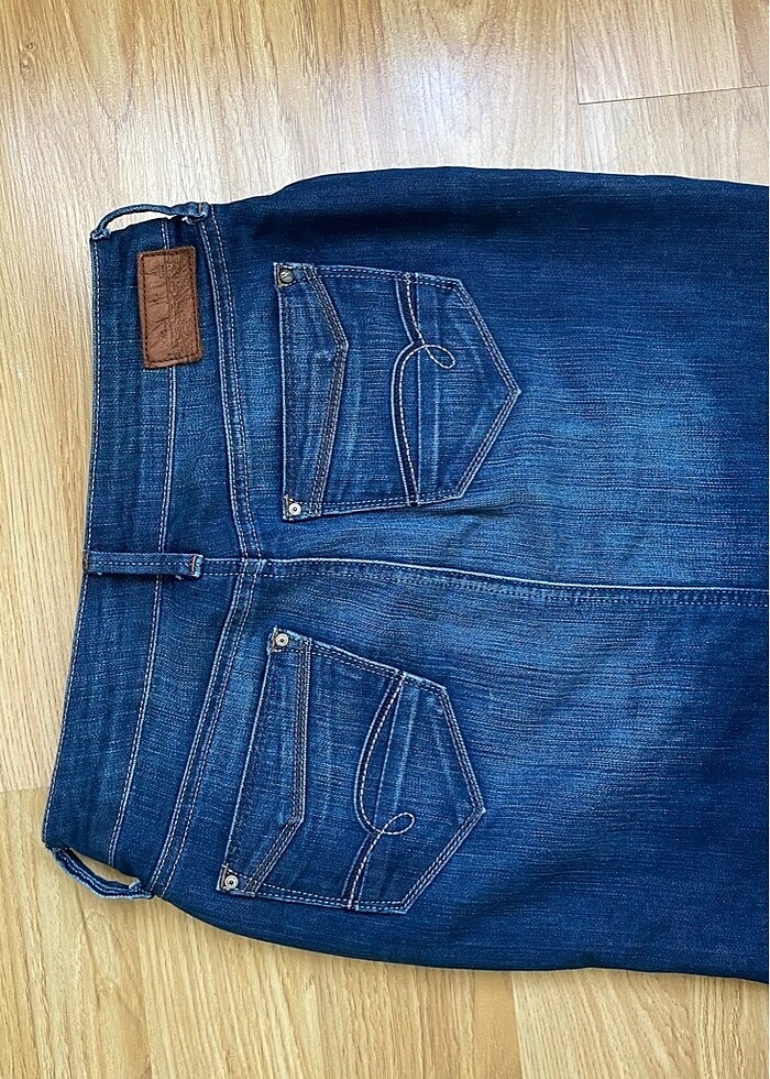 mavi kot etek - Görsel 3