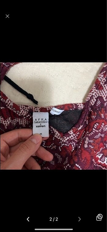 Koton etnik desen crop