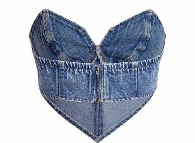 Diğer Denim Crop