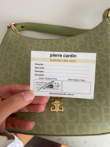  Beden yeşil Renk pierre cardin çanta