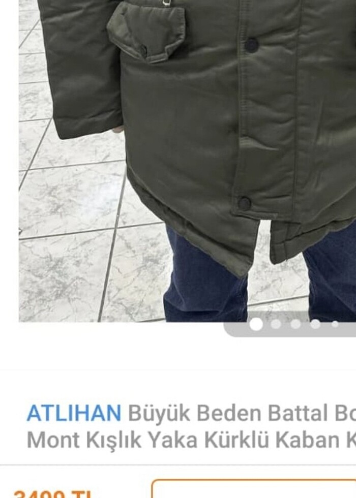 Büyük beden marka mont - Görsel 2