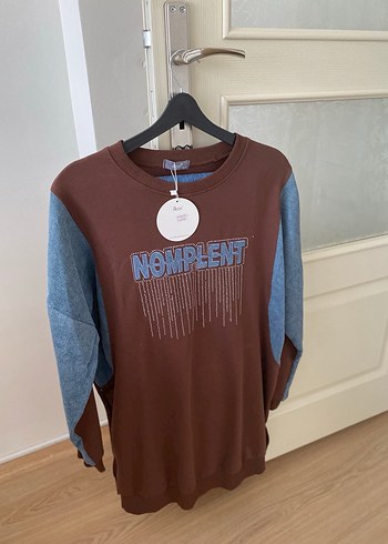 Taşlı Kot pantolon tunik ikili takım - Görsel 4