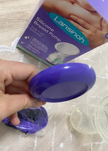 Lansinoh Mor Silikon Göğüs Pompası - Görsel 5