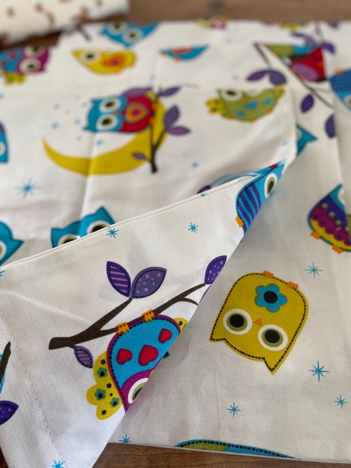 Kırlent kılıfı Baykuş desenli - Görsel 2