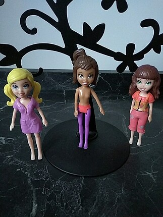 3 adet polly pocket