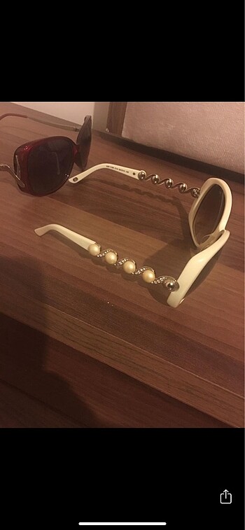 Karen Walker 2 adet Polarize Cam Güneş Gözlüğü
