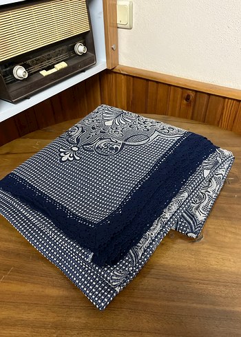 Gri İşlemeli Yatak Örtüsü Çift kişilik - Görsel 7