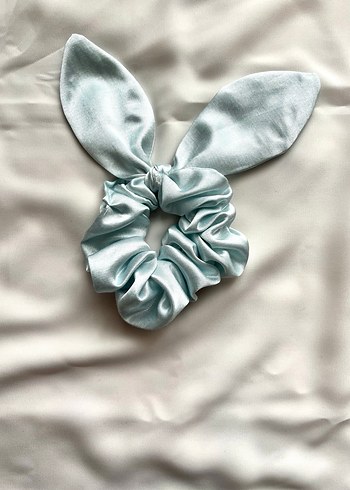 Turkuaz İpeksi Fiyonk Saç Tokası - Görsel 2