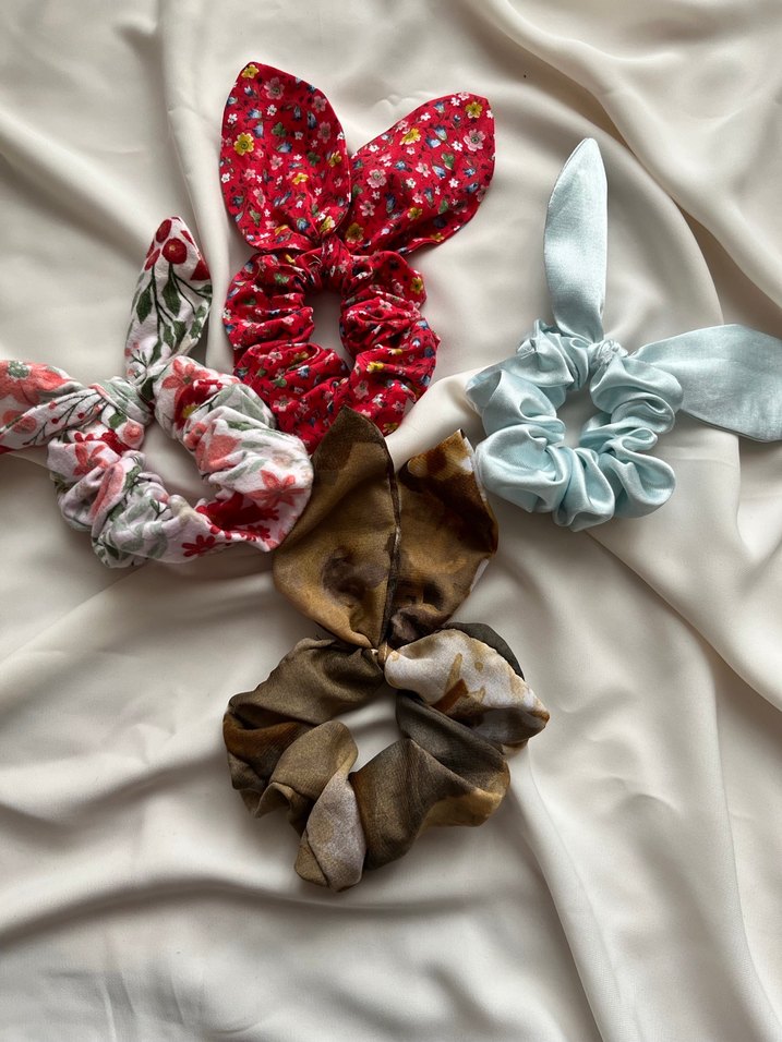 Renkli Elastik Bohem Vintage Saç Tokaları - Görsel 2