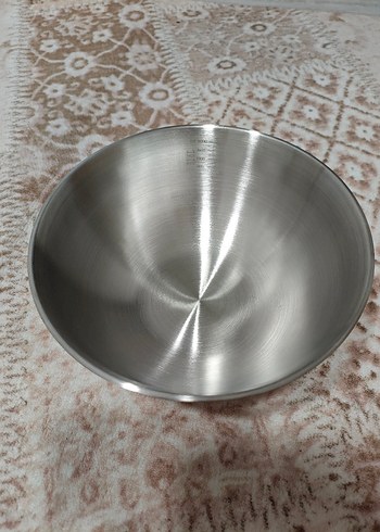 22 cm kendinden ölçülü çelik çok amaçlı kase