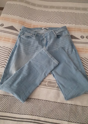 erkek  Mavi Denim Normal Kesim Jean - Görsel 3