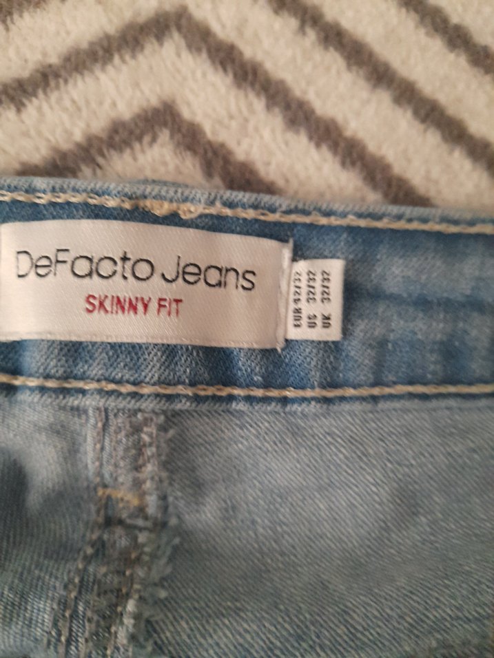 erkek  Mavi Denim Normal Kesim Jean - Görsel 2