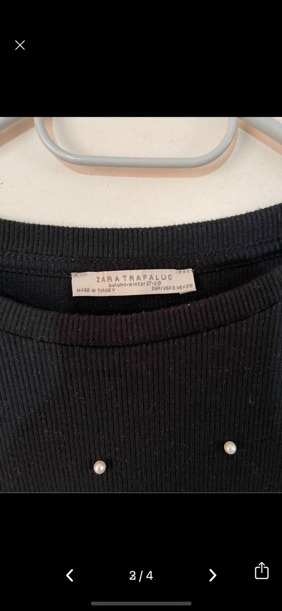 Zara incili bluz - Görsel 2