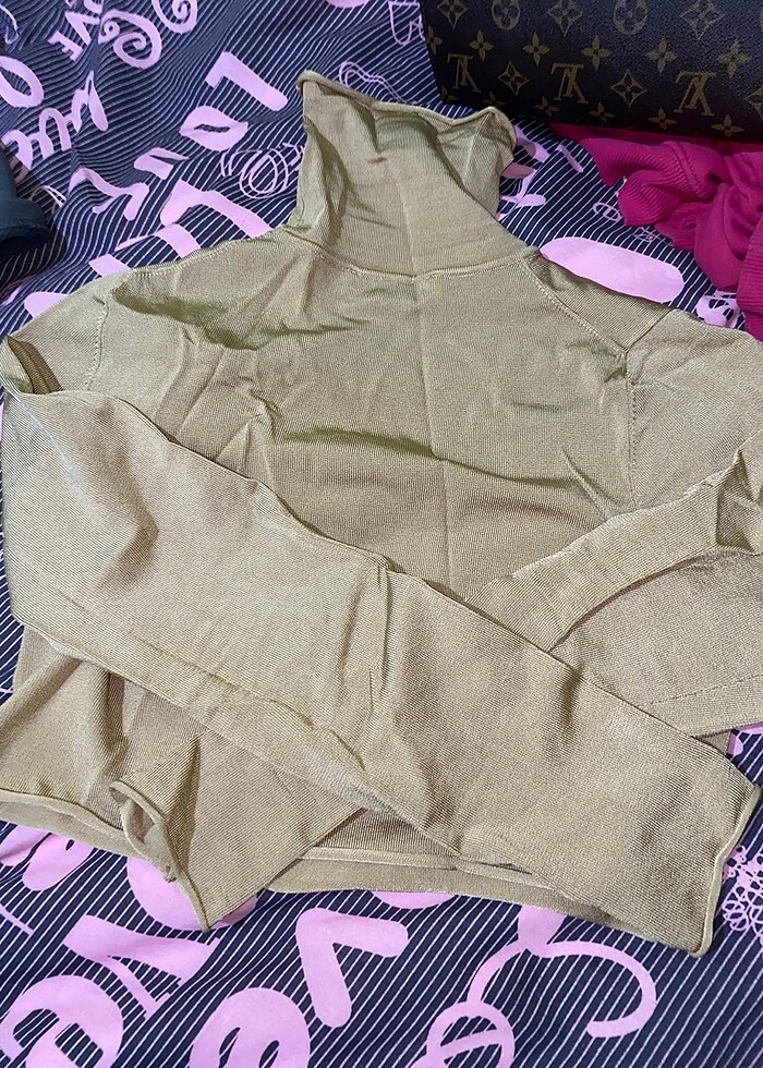 Zara boğazlı crop kazak - Görsel 5