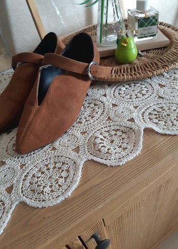 Marjin Kahverengi Süet Tokalı Stiletto Kadın Ayakkabı