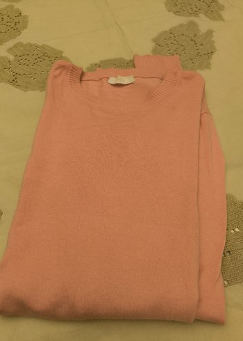 pudra pembe Mudo triko kazak - Görsel 4