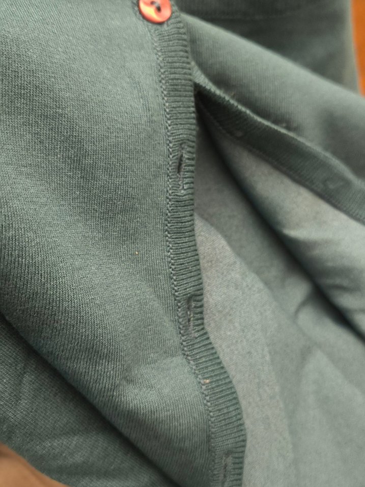 Düğmeli Yeşil Kadın Hırka - Görsel 5