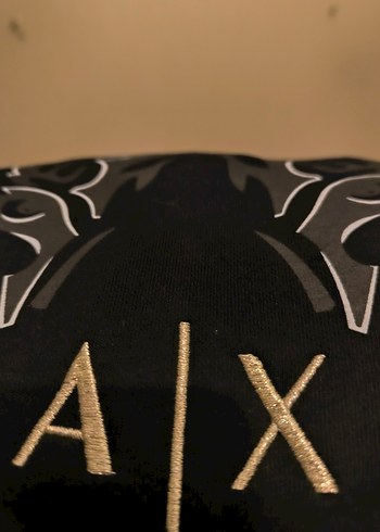 Siyah Deri Baskılı Erkek Sweatshirt - Görsel 6