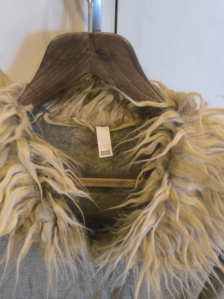 Kürk Detaylı Bohem Uzun Kollu Hırka - Görsel 3