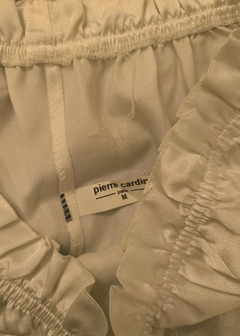 Bej rengi saten pijama takımı - Görsel 7