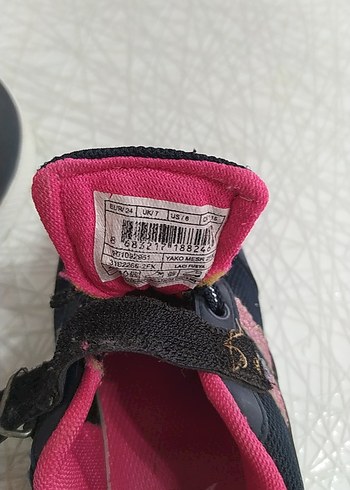 24 Beden Kinetix Kız Çocuk Pembe Cırt Cırtlı Spor Ayakkabı