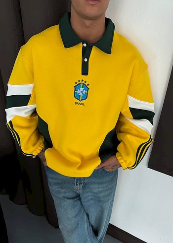 BRASİL VİNTAGE OVERSİZE SWEATSHİRT - Görsel 4