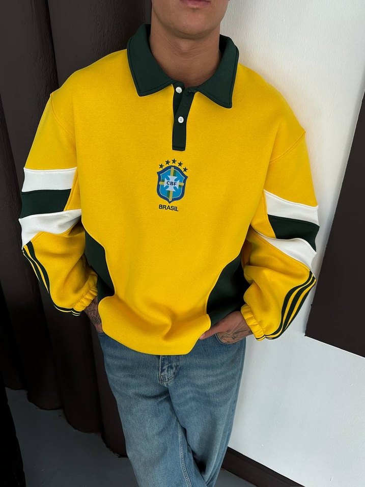 BRASİL VİNTAGE OVERSİZE SWEATSHİRT - Görsel 4