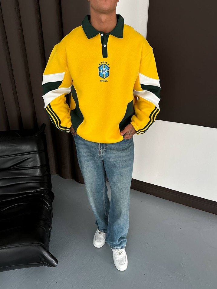 BREZİLYA VİNTAGE OVERSİZE SWEATSHİRT - Görsel 5