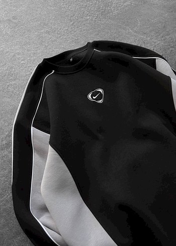 OVERSİZE VİNTAGE SİYAH SWEATSHİRT - Görsel 6