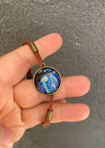 Beden mavi Renk Vangogh bileklik