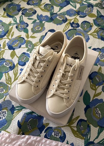 Calvin Klein Ekru Kadın Spor Ayakkabı Sneaker