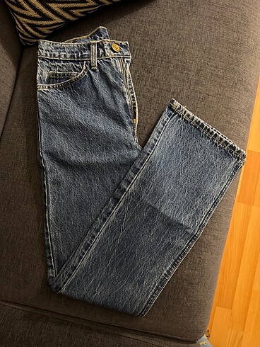 xs Beden lacivert Renk ZARA MUADİL FLAYER PANTOLON