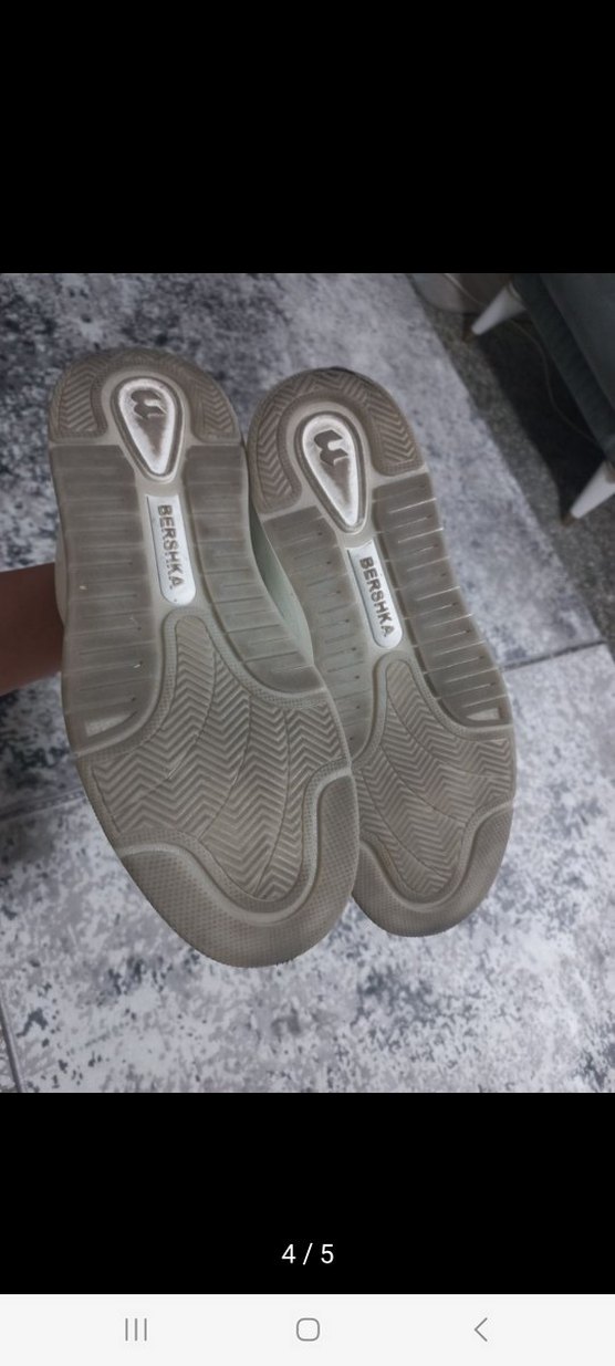 Beyaz Bershka Techno Trainers Ayakkabı - Görsel 4