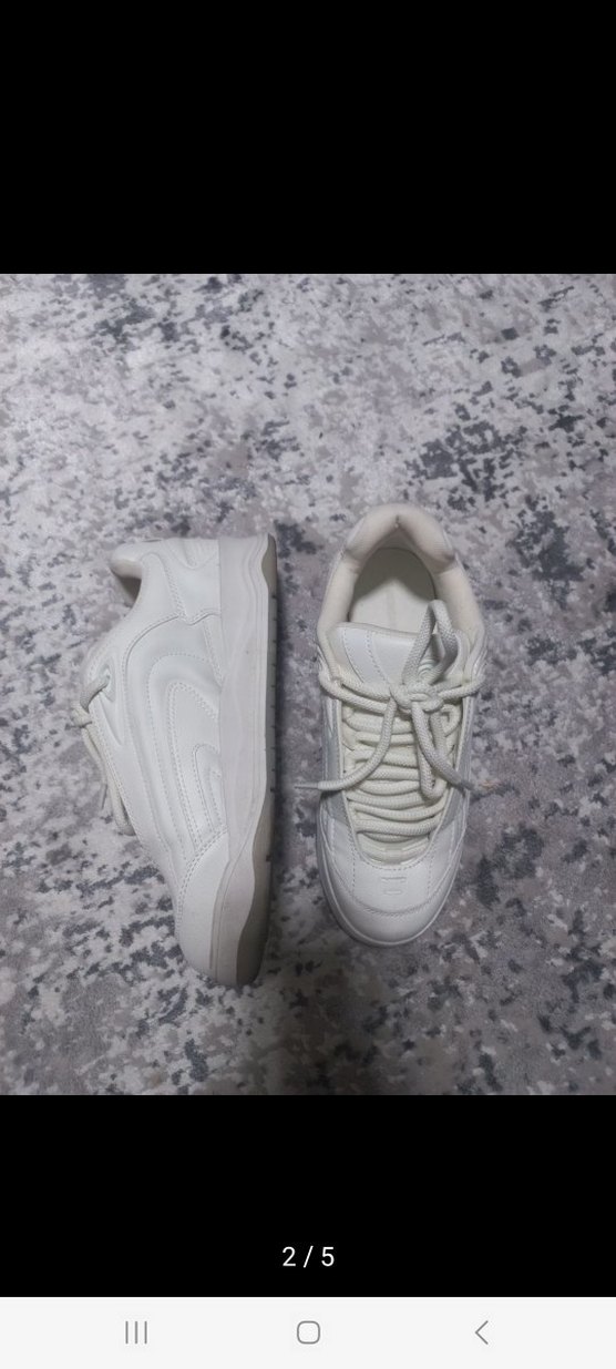 Beyaz Bershka Techno Trainers Ayakkabı - Görsel 2