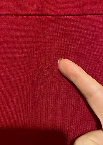 Kolsuz Kırmızı Elbise tunik - Görsel 4