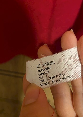 Kolsuz Kırmızı Elbise tunik - Görsel 3