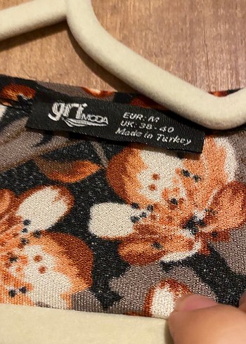 Uzun Kollu Çiçek Desenli Bohem Elbise - Görsel 3