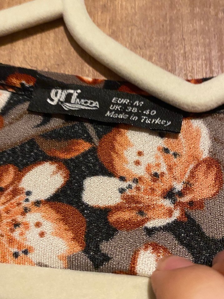 Uzun Kollu Çiçek Desenli Bohem Elbise - Görsel 3