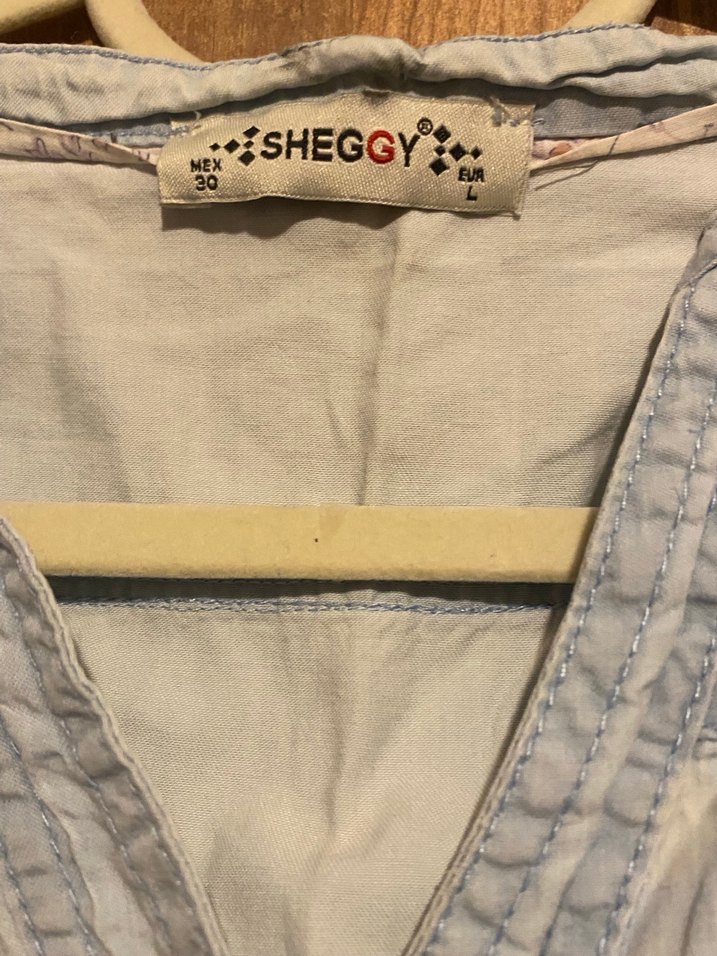 Düğmeli V Yaka Kadın kot Gömlek - Görsel 2