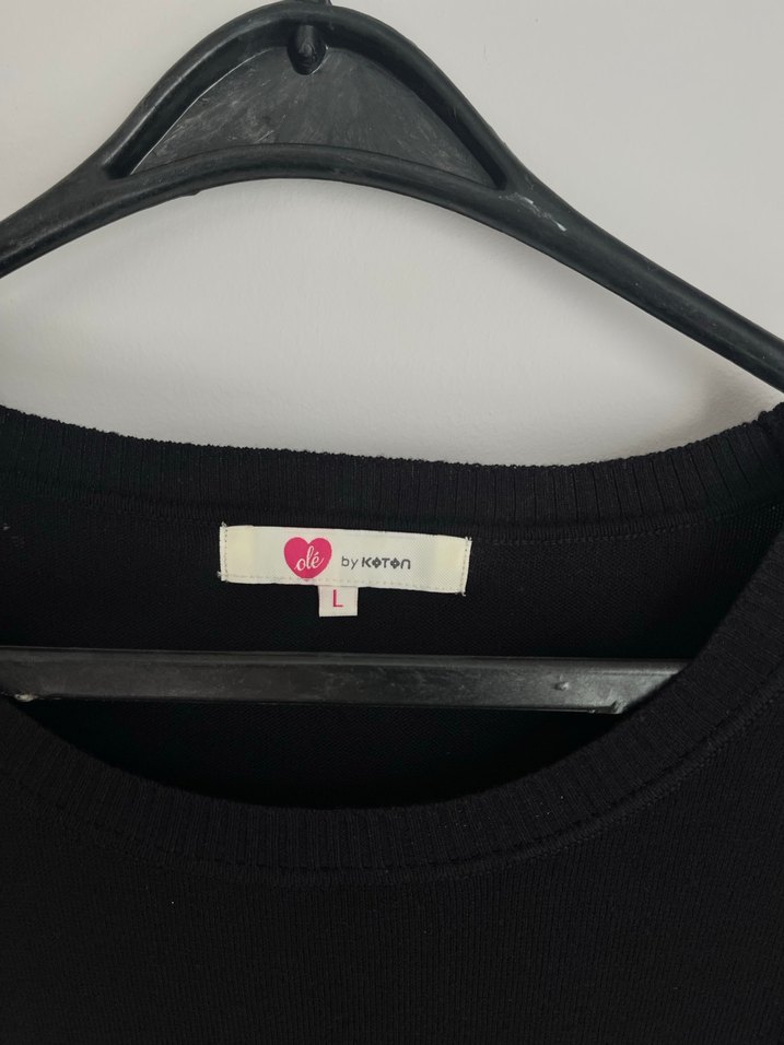 Koton Kuşaklı Triko Elbise - Görsel 3