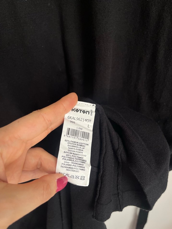 Koton Kuşaklı Triko Elbise - Görsel 5