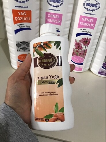 Ersağ Argan yağlı şampuan 300ml yeni tarihli sıfır açılmamış ürü