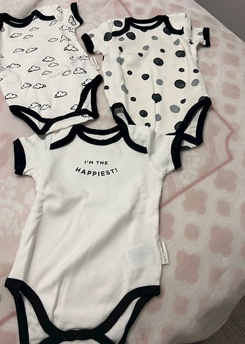 Happiest Baby 3-6 Ay Organik Pamuk Bodysuit Seti - Görsel 4