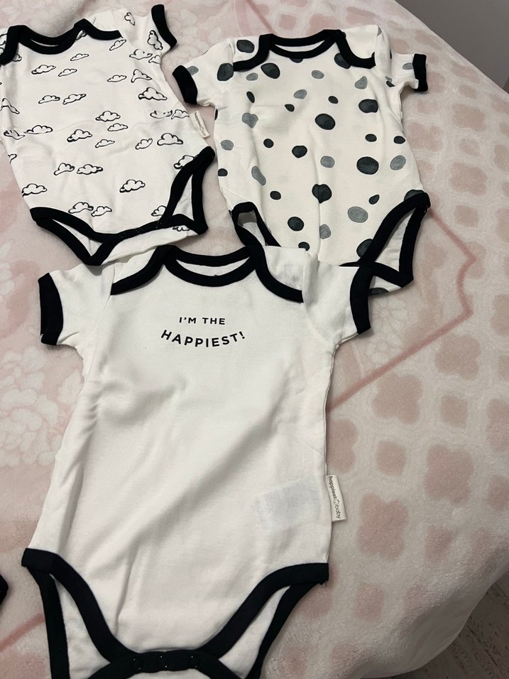 Happiest Baby 3-6 Ay Organik Pamuk Bodysuit Seti - Görsel 4