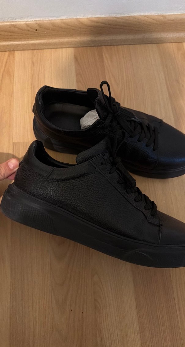 Siyah Minimalist Erkek Günlük Ayakkabı - Görsel 2