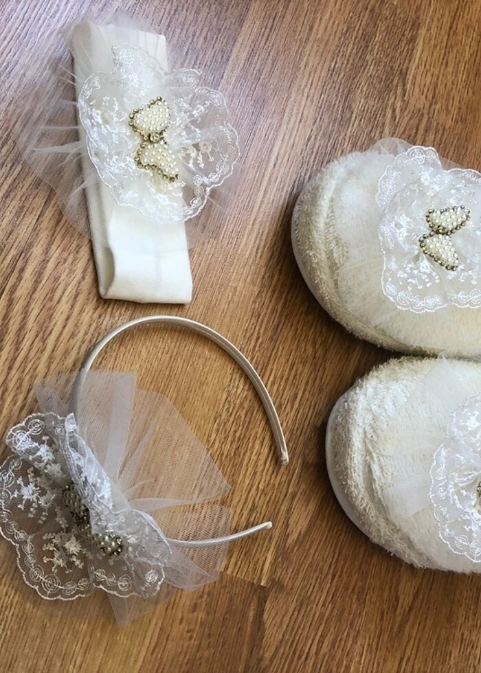 Lohusa hastane terlik taç takımı - Görsel 4